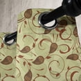 thumbnail image 3 of Ambesonne Persian Grommet Curtain, Paisley of Middle East, 50" x 72", Pale Green Brown, 3 of 6