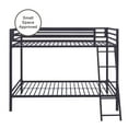 Mainstays Premium Metal Twin over Twin Bunk Bed, Blue