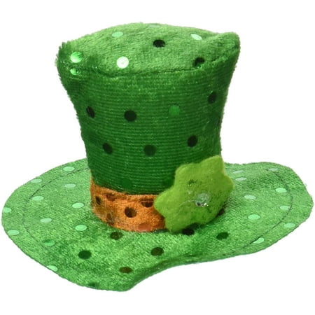 PMU St. Patrick's Day Headwear Decorations and Party Supplies - Green Leprechaun Hat Hair Clip - Irish Costume, Party Accessory (1/pkg) Pkg/1
