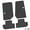 Black w/ Blue & White insert, variant on Flextread Floor Mats for 07-13 Jeep Wrangler JK 2-Door - Mopar Licensed Factory Fit - Pink w/ Jeep Wave Insert - 100% Made in USA