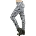 thumbnail image 3 of ToBeInStyle Women's Fleece Lined Leggings with Tribal Print Band, 3 of 5