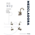 thumbnail image 4 of Mezcladora para lavabo Maxims de baño metálica acabado satinado 2 manerales, 4 of 4