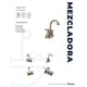 thumbnail image 4 of Mezcladora para lavabo Maxims de baño metálica acabado satinado 2 manerales, 4 of 4
