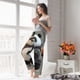 thumbnail image 5 of Fotbe Cartoon Pandas Basketball Pantalones de Pijama para Mujer, Pantalones de Dormir, Pantalones Pj con Cordón y Bolsillos-X-Large, 5 of 6