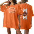 thumbnail image 1 of Tops Cortos para las Mujeres, Doble Cara Impreso Cuello Redondo Gota Hombro Camiseta, Top Estirable Casual, 1 of 5