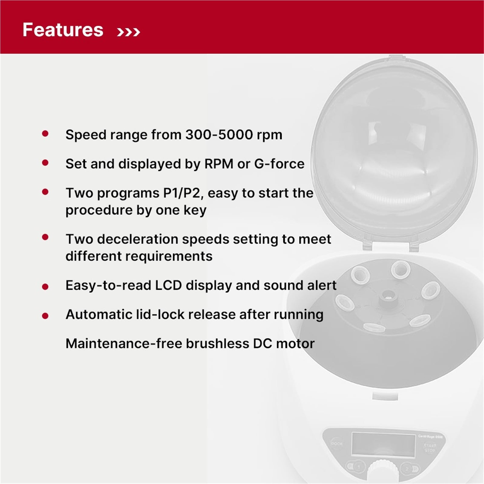 Low-speed Centrifuge 5000rpm Micro Centrifuges For Collection Tube ,Efficient Separation