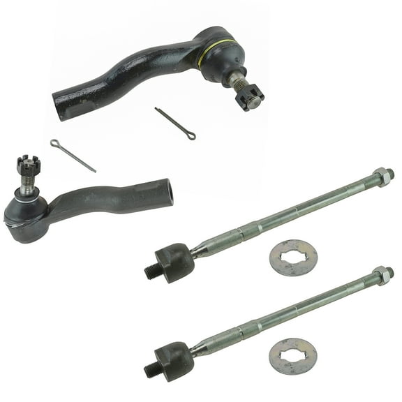 TRQ Front Tie Rod Set Fits Select 2001-2005 Toyota RAV4