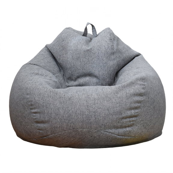 XIBUFE 2026 New Bean Bag Cover Sturdy Threadwork Bean Bag Chair Cover Endless Space Bean Bag Storage for Bedroom Playroom Living Room Gray4