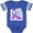 Football Blue and White, variant on Inktastic Stop Domestic Violence-shattered Glass Boys or Girls Baby Bodysuit