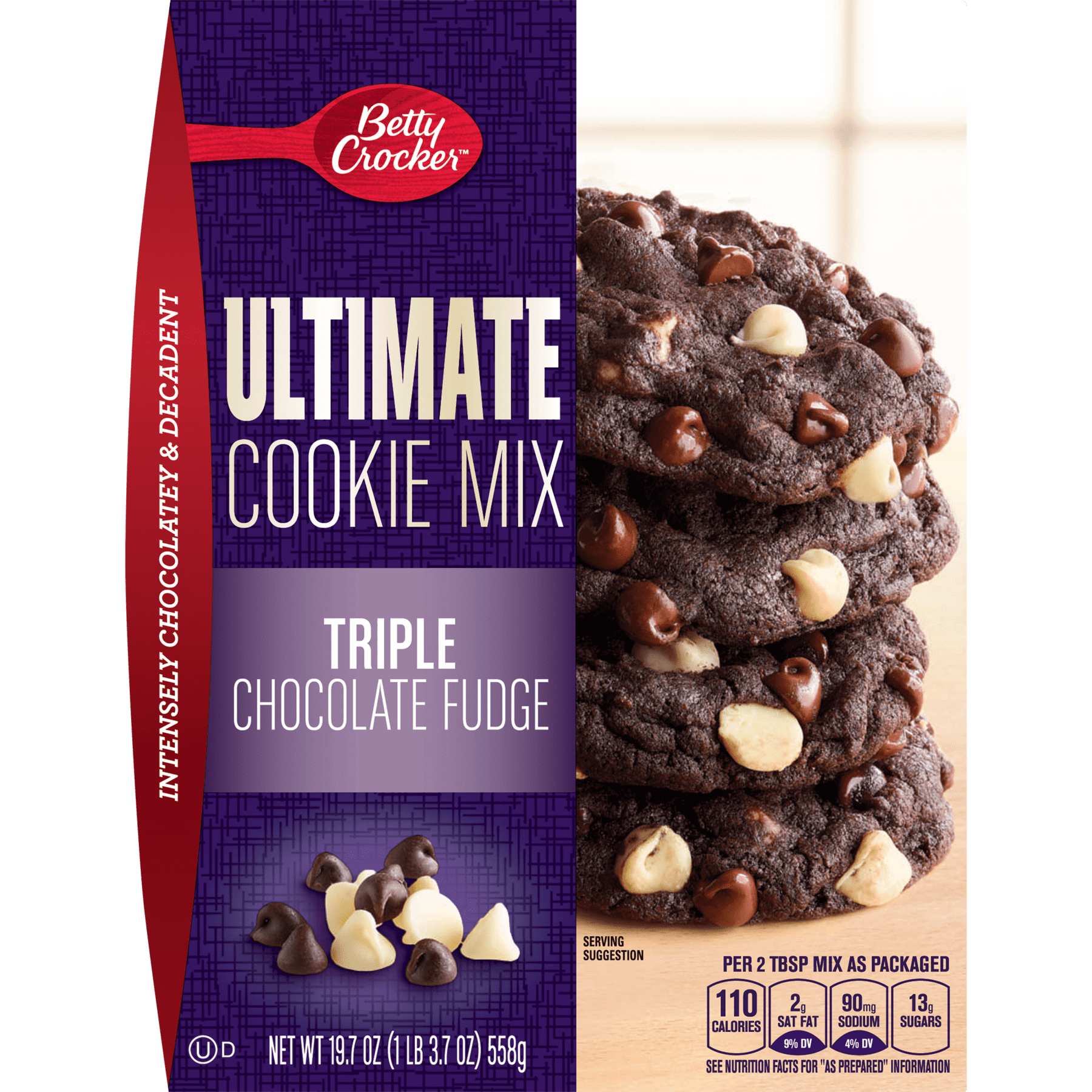 Betty Crocker Triple Chocolate Fudge Cake Mix Cookies Cake Walls