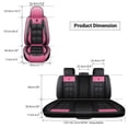 thumbnail image 4 of OTOEZ Diamond Pattern Leather Car Seat Covers, Full Coverage 5-Seat Set, Universal Fit for Cars SUVs Trucks, Waterproof & Airbag Compatible, 4 of 6