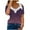 Purple, variant on Patlollav Womans Summer Tops V-Neck Lace Patchwork Short Sleeve Sexy Blouse