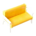 thumbnail image 4 of 1:12 Échelle Maison de Poupée Mini Canapé Maison de Poupée Mini Canapé pour Jeu de Simulation Jaune Grand, 4 of 8