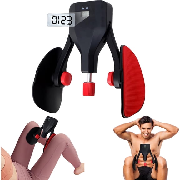 Thigh Master Thigh Trainer Hip Trainer Kegel Exerciser 77LB, Pelvic Floor Trainer with Leg Straps, Inner Thigh Exercise Workout Equipment for Home, Pelvic Floor Strengthening Device for Women Men