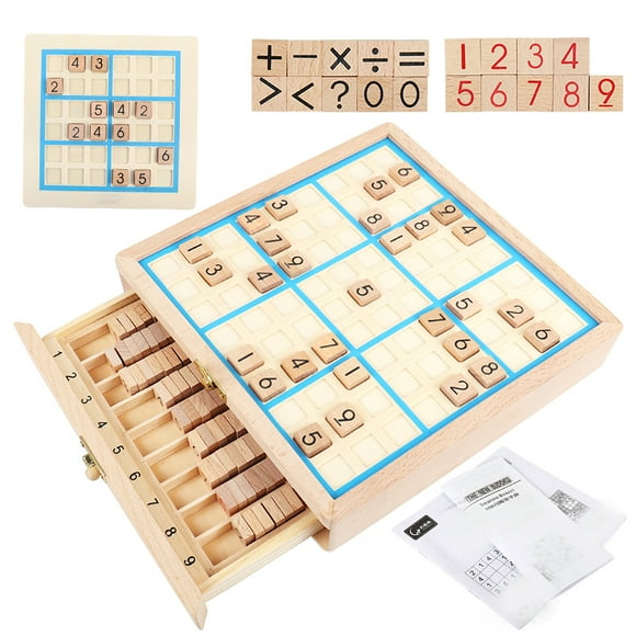 Sudoku Crosswords Montessori Wooden Educational Digits Inference logic Games Latin Square Math Puzzles Number Place Games Toys NB370C1