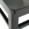 Noble House Stanton Indoor Rubberwood Dining Chairs, Set of 2, Matte black, Matte black