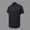 Black, variant on WIZUTIZ Workout Shirts for Men Short Sleeve Quarter Zip Muscle Shirt Quick Dry T-Shirt Comfort Lightweight with Zipper