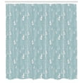 thumbnail image 3 of Ambesonne Cartoon Shower Curtain, Ermine Bare Winter Trees, 69"Wx70"L, Pale Slate Blue White, 3 of 3