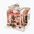 thumbnail image 6 of DIY Flower Shop Dollhouse Kit with LED Lights, Wooden Miniature House Building Set for Adults, 6 of 6