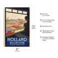 thumbnail image 2 of Holland - Bulb Time - Tulip Season March-May - Vintage Railroad Travel Poster by E.G. c.1920s - 8 x 12 inch Vintage Wood Art Sign, 2 of 4