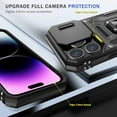 thumbnail image 2 of for iPhone 12 Case with Slide Camera Cover，Built-in 360° Magnetic Rotate Ring Stand Magnetic Military Grade Shockproof Protective Case for Women and Men-Black, 2 of 12
