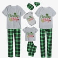 thumbnail image 3 of Pijamas familiares navideños a juego con eslogan Christams In July, conjuntos de pijamas grises, 3 of 3