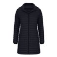 thumbnail image 4 of yillto Women Puffer Jackets Long Lightweight Padded Hoodie Coat Quilted Warm Knee Length Coats, 4 of 7