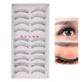 thumbnail image 4 of Fluffy False Eyelashes, 10 Pairs False Eyelashes Handmade Soft Light False Eyelashes For Makeup, 4 of 8