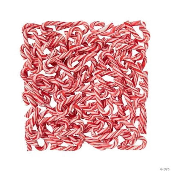 Mini Peppermint Candy Canes, 100 Pieces, Individually Wrapped