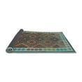thumbnail image 2 of Ahgly Company Indoor Square Oriental Light Blue Traditional Area Rugs, 8' Square, 2 of 4