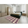 thumbnail image 4 of Ahgly Company Indoor Rectangle Patterned Dark Raspberry Purple Area Rugs, 5' x 7', 4 of 6