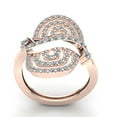 thumbnail image 3 of Genuine 3ct Round Cut Diamond Ladies Bridal Wavy Fancy Anniversary Wedding Band Solid 10K Rose, White or Yellow Gold GH SI1, 3 of 3