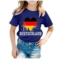 thumbnail image 1 of TZEWGL T-Shirts For Toddler Heart Flag Print Short Sleeve Round Neck Top For Baby size 8-9T, 1 of 4