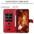 thumbnail image 4 of For Xiaomi Redmi Note 14 4G (164.84mm) Case Zipper Wallet Calf Texture PU Leather Phone Cover - Blac, 4 of 5