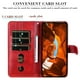 thumbnail image 4 of For vivo V50 5G Case Zipper Wallet Calf Texture PU Leather Phone Cover - Black, 4 of 5