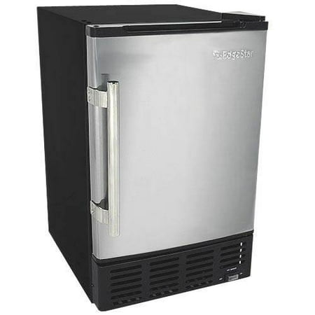 Production 30 Inch Wide Ice Maker - EdgeStar IB120 Stainless Steel and Black 15