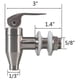 thumbnail image 2 of Dispensador de bebidas de acero inoxidable, grifo de espiga de repuesto duradero, estilo empuje, paquete de 2, 2 of 5