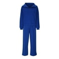thumbnail image 4 of Scyoekwg Womens Sets 2 Piece Outfits Sweatsuit Fall Outfits Long Sleeve Sweatshirt Jogger Sweatpant Casual Matching Outfits Two Piece Set Fashion Sweatsuits (Blue,XL), 4 of 8