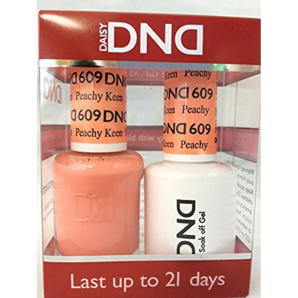 DND Nail Polish Gel & Matching Lacquer Set (609 Keen Peachy