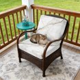 thumbnail image 4 of Outdoor Patio Cushion Covers 2 Pack Marble Abstract Art Patio Chair Cushion Covers with Ties and Zipper Gold Crack Waterproof Outdoor Seat Cushion Covers for Patio Furniture 20"x18", 4 of 9