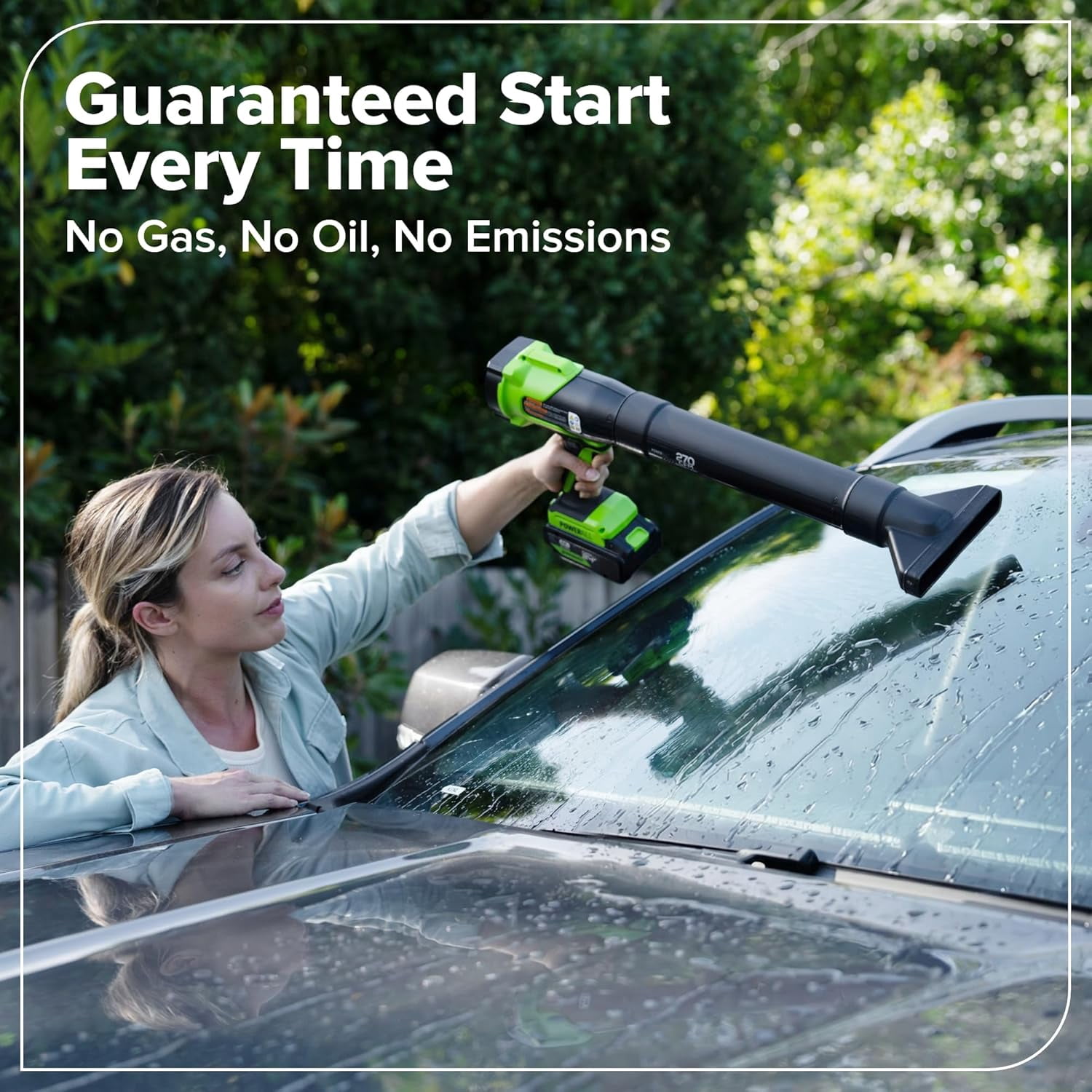 Greenworks 24V (130 MPH / 270 CFM) Brushless Compact Leaf Blower, Powerful for Yard, Patio, Deck and Driveway Cleanup, Includes 3.0Ah USB-C Battery and GaN Charger