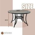 thumbnail image 2 of Mondawe Patio Dining Table 48" Tiles Top Cast Aluminum Round Outdoor Table, 2 of 7