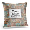 thumbnail image 1 of BOSDECO Architecture Flat Line Colorful House Quote About Design Building Pillowcase Pillow Cover Cushion Case 16x16 inch, 1 of 1