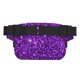 thumbnail image 3 of Fotbe Purple Glitter Cangurera Cuadrada con Estampado de Doble Capa, Bolsa de Cintura Ajustable Mini para Hombres y Mujeres, 3 of 9