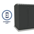 thumbnail image 6 of Absco AB1003 10 x 5 ft. Premier Metal Storage Shed - Monument Gray, 6 of 12