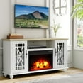 thumbnail image 2 of FESTIVO Elegant 61" TV Stand with Fireplace - White, 2 of 6