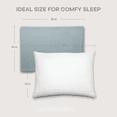 thumbnail image 7 of Comfy Cubs Toddler Pillow with Muslin Pillowcase, 13" x 18" - Microfiber Fill, Pacific Blue (2 Pack), 7 of 7