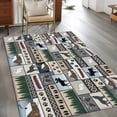 Country Cabin Kitchen Runner Rug 2.7x5 Washable Runners for Hallway Non ...