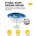 thumbnail image 2 of nqOlkjepod Blue Abstract Art Round Tablecloth, Fitted Table Cover with Elastic for 36"-44" Round Tables, Shabby Chic Vintage Art Circle Table Cloth Outdoor Dinning Party Waterproof Tablecloths, 2 of 6
