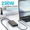 thumbnail image 4 of Lenovo Legion Charger 20V 11.5A 230W Laptop Charger for Lenovo Legion 5 Charger, Lenovo Legion 7 5P C7 S7 Y540 Y545 Y740 Y730 Thinkpad P1 P73 P53 Laptop Power Adapter Supply, Black, 4 of 7
